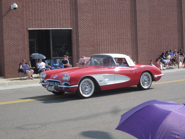 Corvette in the Antique Car Parade...