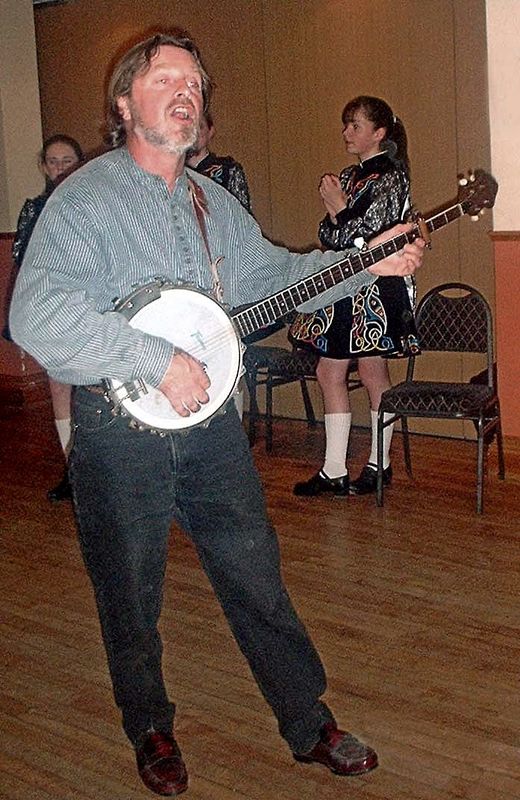 Irish Banjo Player Killarney, Ireland...