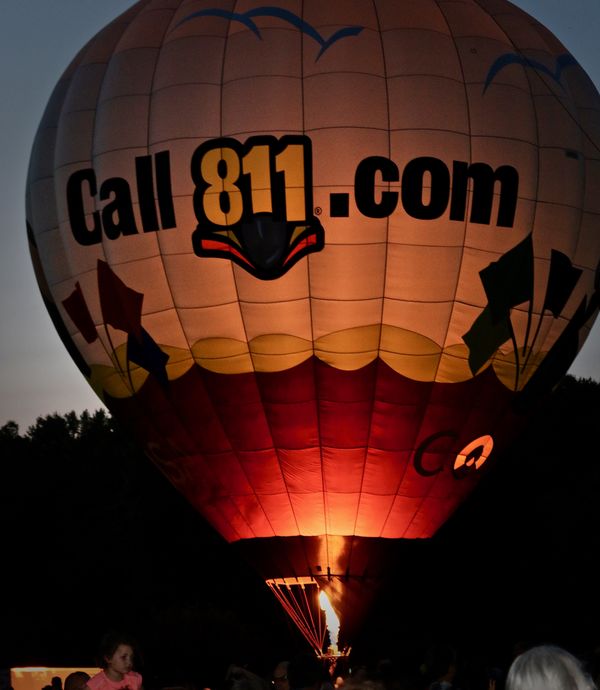 Glow it up! Plainville, Ct. Baloon fest 2018 one o...