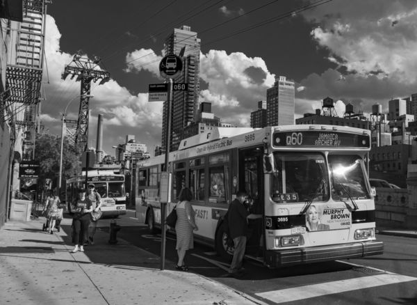 Q60 Bus at Second Avenue and East 60th Street...