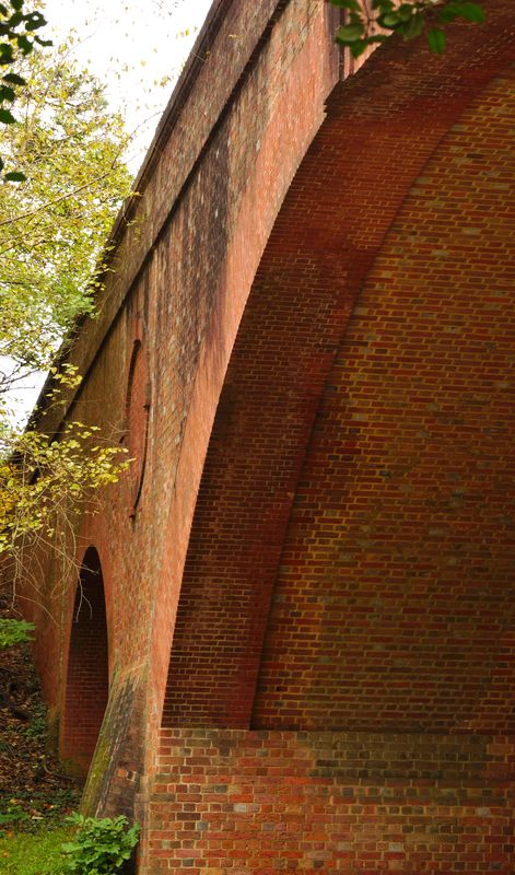 A little different view of a masonry arch bridge i...