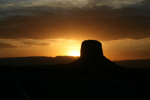 Sunset at Monument Valley, Utah...