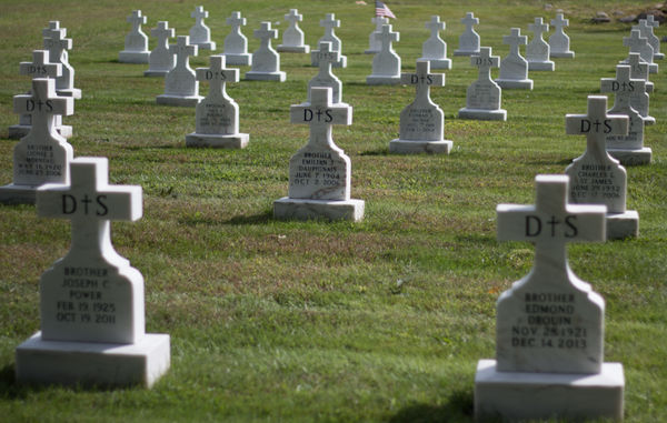 Their simple cemetery - looks like chess pieces....