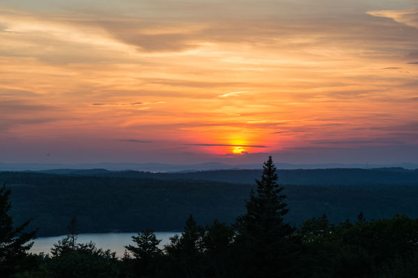 Sunset from Sedgewick, Maine...