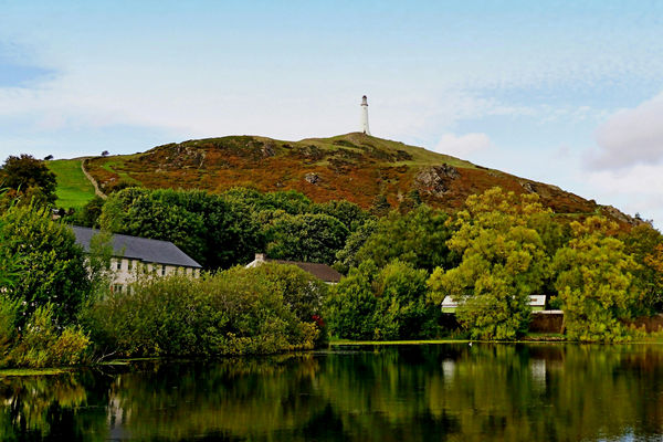 looking up to the Hoad and monument from the canal...