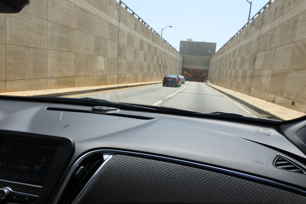 I had my Wife take pics of this underwater tunnel ...