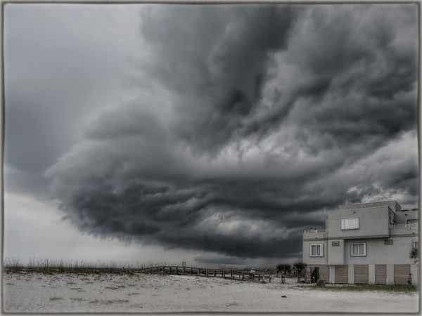 Storm moving in at Pensacola Beach after 2015 Blue...