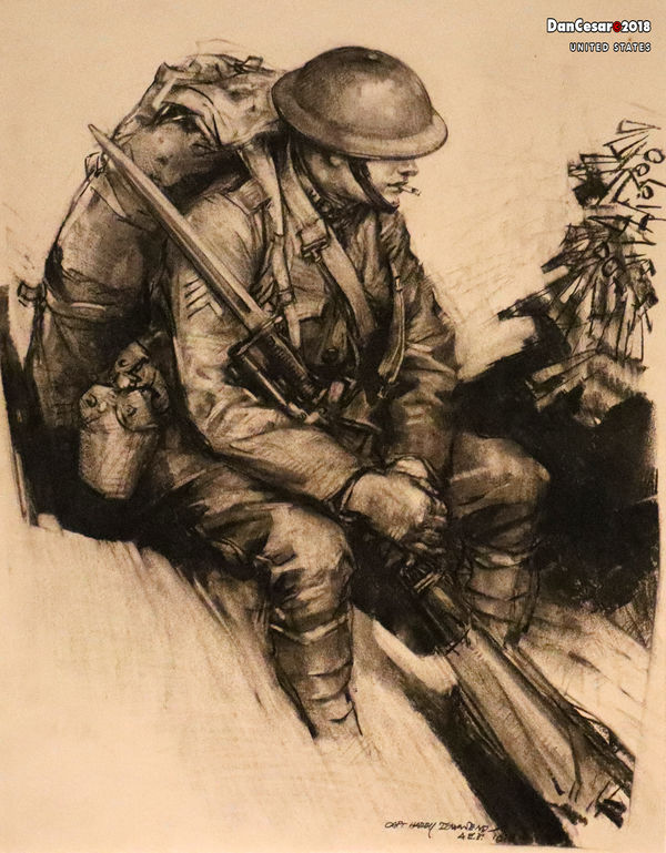 Infantryman, Harry Everett Townsend, 1918...