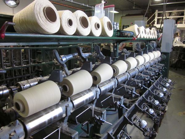 At the Zeilinger Wool Co. Yarn Mill...