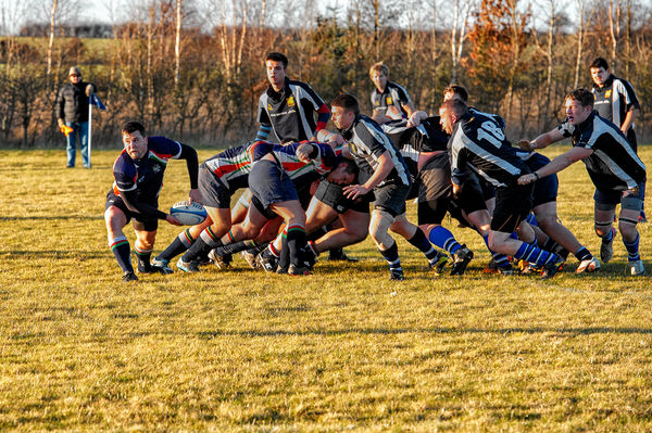 The ball is won from the scrum...