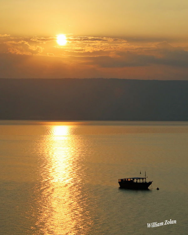 Sun Rise on the Galilee. Tiberias...