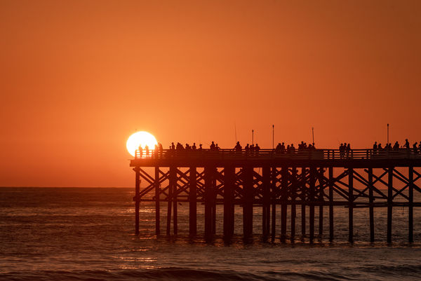 Sun with the pier with my 300 on a D750....