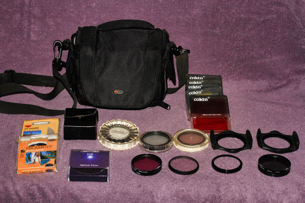 Bag #4 holds an assortment of 52mm Filters, and Fi...