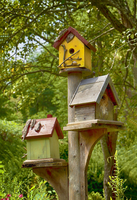 1) Birdhouses...