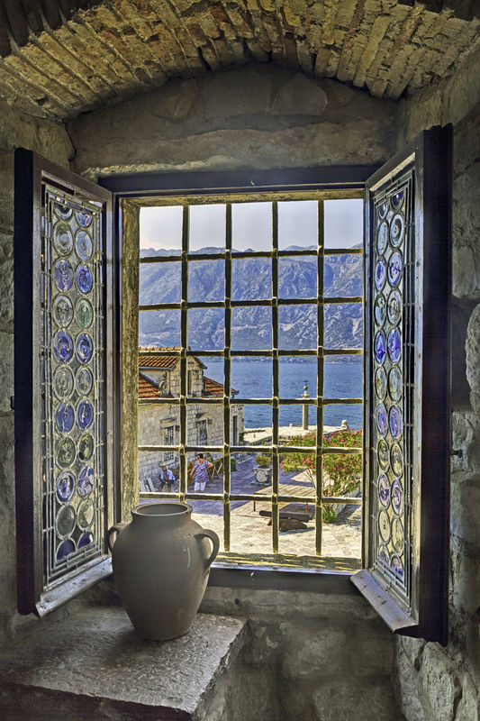 7) Window view, Bay of  Kotor, Montenegro...