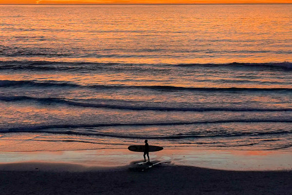 Cropped from orig, lone surfer!...