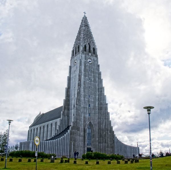 the big church in Reykavik--you can go up in the t...