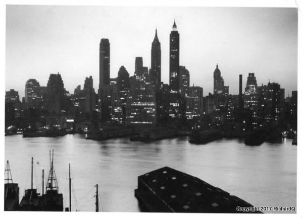 Manhattan skyline from Brooklyn - 1949...
