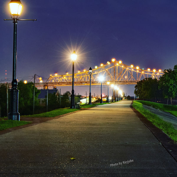 Algiers Point at night...