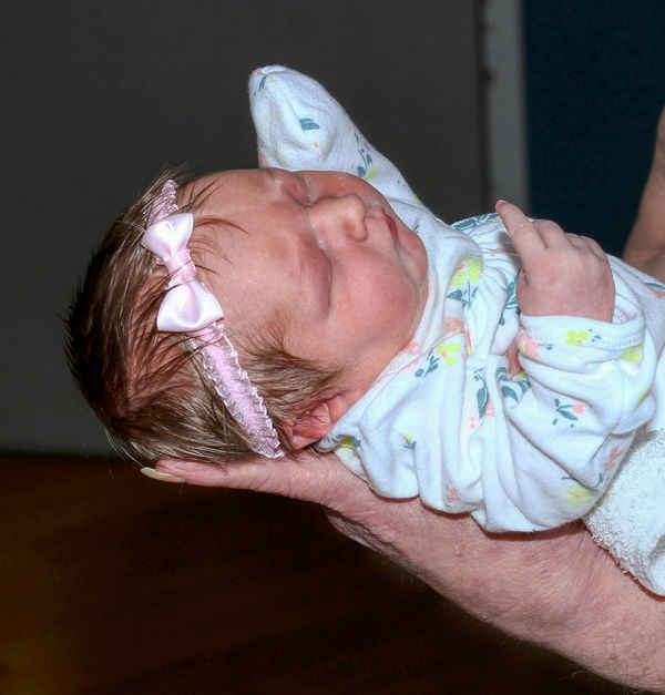 Brooklyn Paige's Hair at 1 day old...