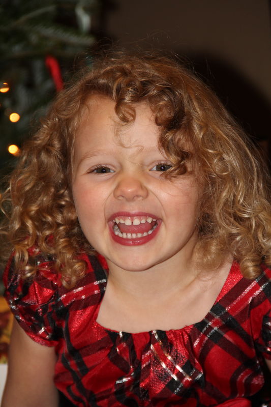 Granddaughter #5...talk about curls!!!...