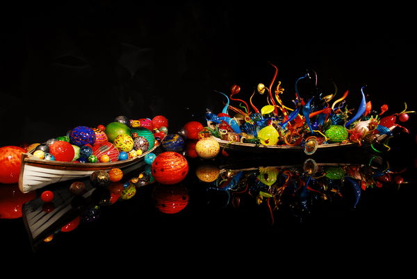 Boats, Chihuly Museum, Seattle, September 2014...