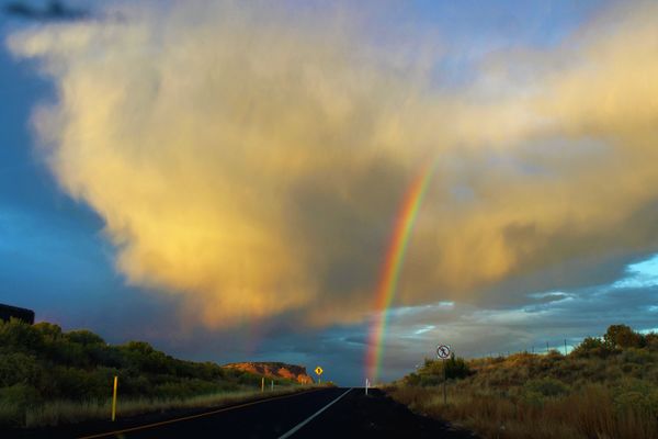 Rainbows on I-40 near Gallup, NM...