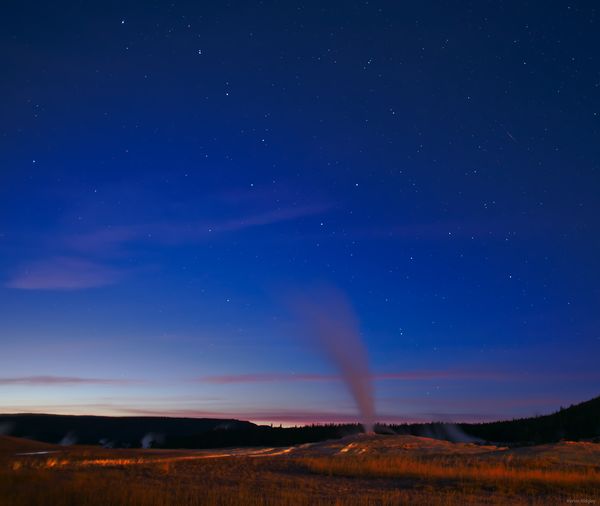 Old Faithful and the Big Dipper...