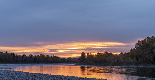 Sunset on the Flathead River...