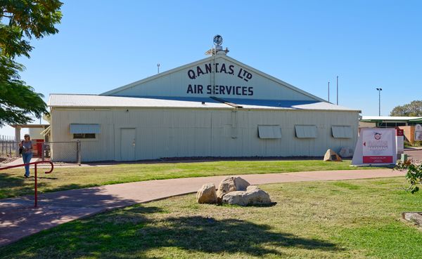 The original Qantas Hangar constructed in 1921 con...