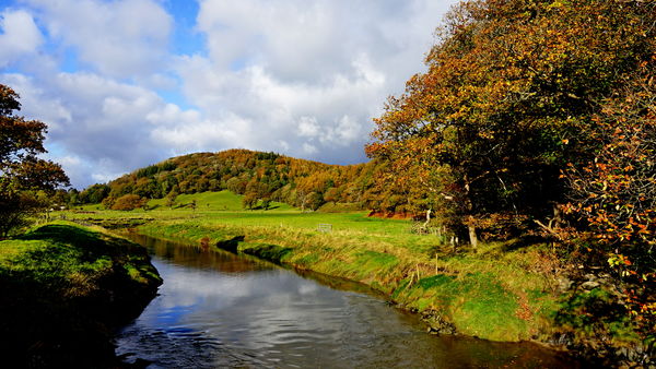 4 The river Crake at Greenodd,Cumbria England...