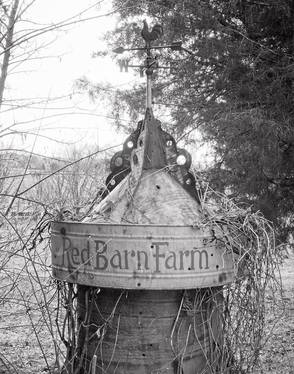 A "red" barn's cupola.......