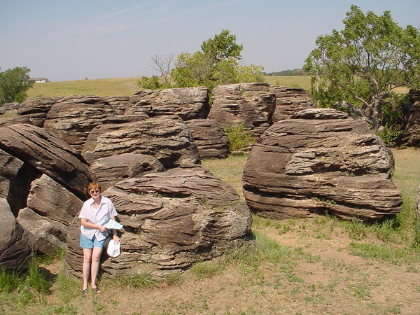 Some strange stone shapes in a state park in North...