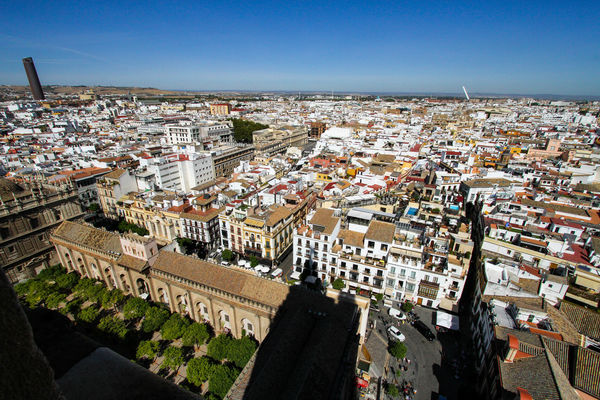 #5  A bird's eye view of the city of Seville...
