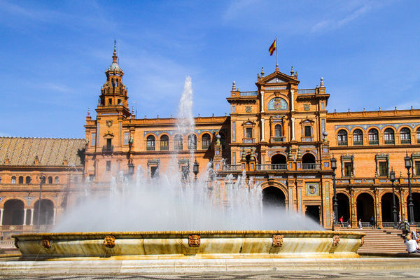 #8  The Plaza de Espana, built in 1928 for the Ibe...