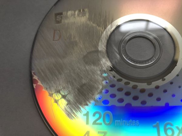 Label side of DVD damaged...
