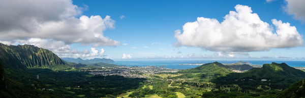 Pano from Pali Overlook looking northwest...