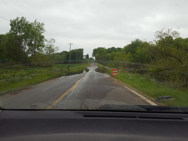 About a week after the road was closed in May...