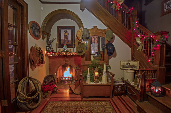 Foyer Fireplace...