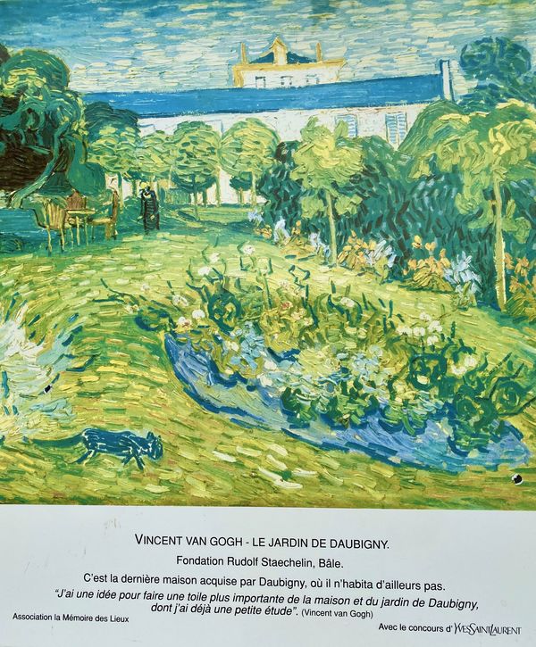 Le Jardin De Daubigny a Painted by Van Gogh...
