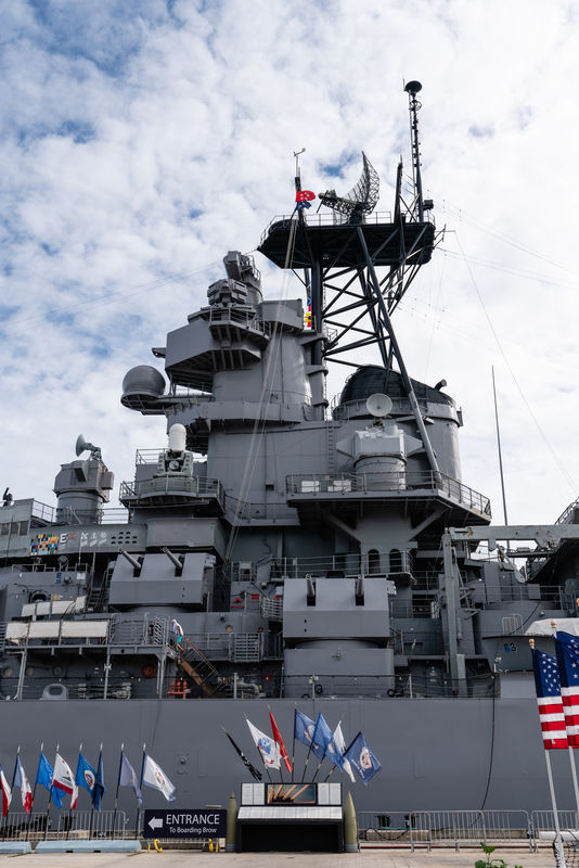 USS Missouri tour approach...