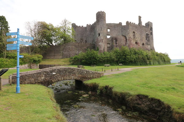 Laugharne Castle was built by the Normans in the e...