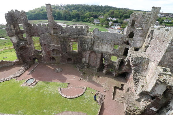 Laugharne was left as a romantic ruin during the 1...