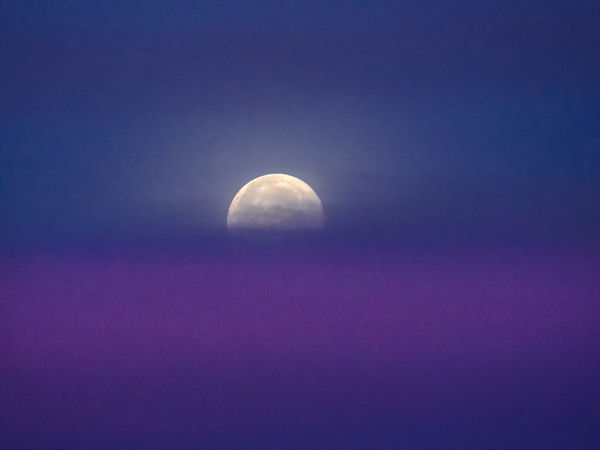 Moon shot at sunrise (often some slight pastel col...