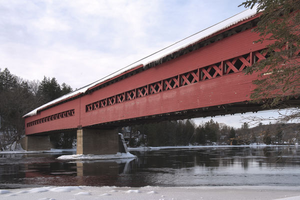 Covered Bridge at Wakefield, Quebec...