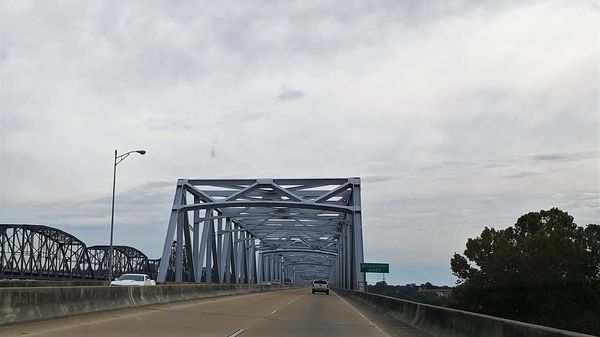 crossing the Mississippi near Vicksburg...