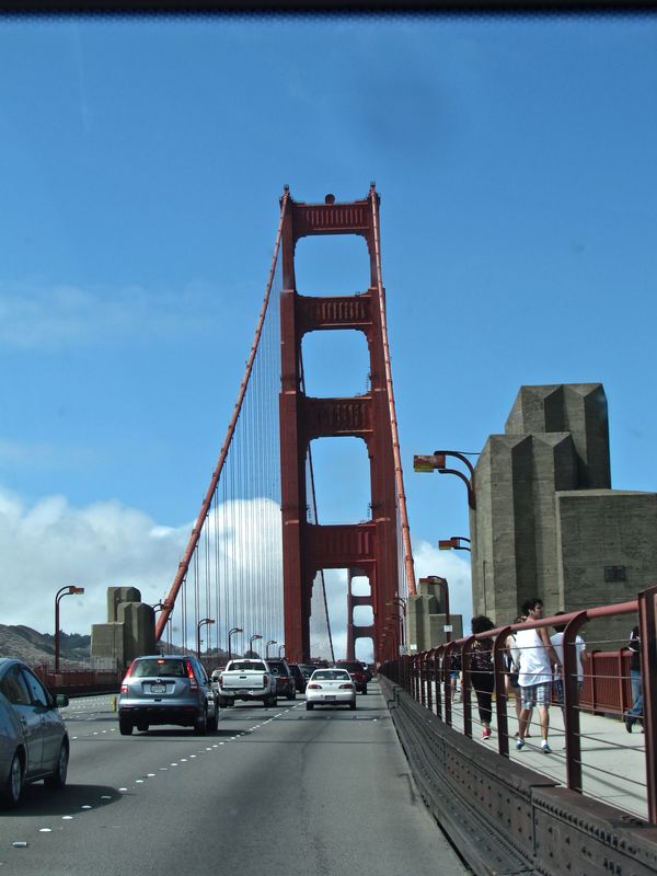 On top of Golden Gate!...