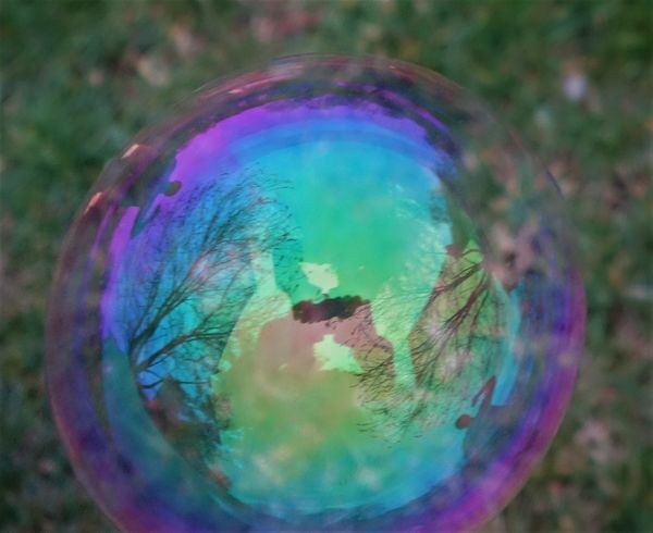 (4) Bubble blurs from Easter of 2018 at our place....