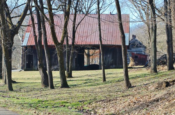 This is recent shot of old farmstead......