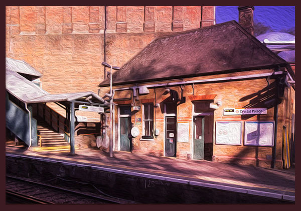 Crystal Palace Overground station  (Photoshopped)...